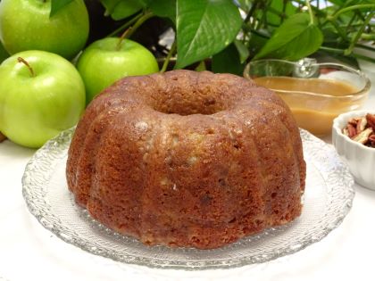 Try our Fresh Apple Cake w/ Apple Brandy and Caramel Glaze